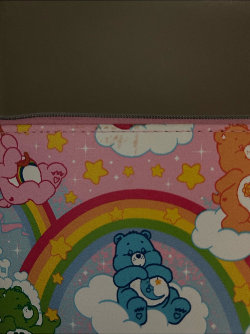 Care Bears Pink Rainbow Print Cosmetic Zip Pouch - Picture 5 of 5